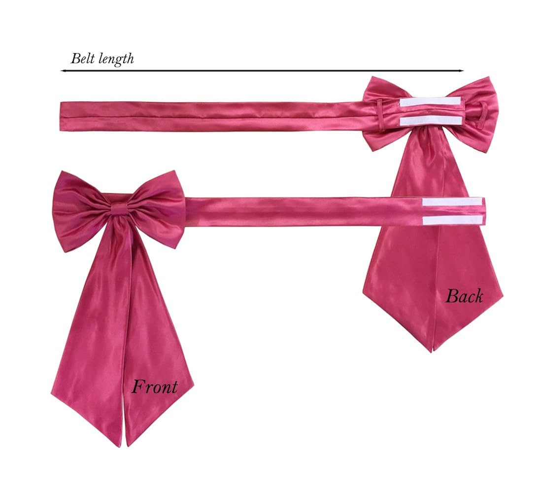 satin flower girl sash with back bow