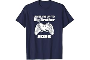 Leveling Up to Big Brother 2026 Baby Announcement Boys Kids T-Shirt Sweatshirt Hoodie Tank top V-Neck for Men Boy Kids Toddle
