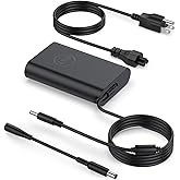 Dell Inspiron 15 65W Charger, Compatible with Dell Inspiron 13/14/15 3000/5000/7000 Series & Latitude 13/14/15 3301-3590, Vos