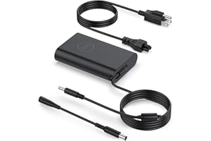 Dell Inspiron 15 65W Charger, Compatible with Dell Inspiron 13/14/15 3000/5000/7000 Series & Latitude 13/14/15 3301-3590, Vos