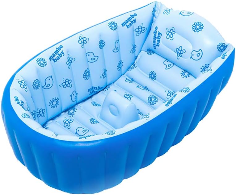 ZJZ Piscina Hinchable Niños, Espesar Material de PVC Verano de Bañera Hinchable Anti-Resbaladiza Piscina Ducha Plegable Cuenca de Silla del Asiento (para 0-3 Años)