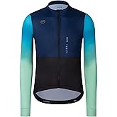 GCRFL Men's Cycling Jersey Long Sleeves Road Bike Jersey Shirt Cycling Tops, Zipper Pocket Lightweight PRO Race Fit UPF 50+