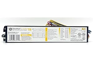 GE UltraMax 67911 GE432MAX-G-H Electronic High Efficiency Multivolt Instant Start Ballast 4 or 3 F32T8 Fluorescent Lamps High Ballast Factor
