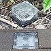 Lighten Glimmer Pack of 3 Solar Lights Garden AA NI-MH 300mA LED Buried Underground Brick Rock Lamp Waterproof IP68 Solar Pathway Lights Cool White