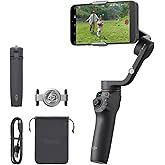 DJI Osmo Mobile 6 Gimbal Stabilizer for Smartphones, 3-Axis Phone Gimbal, Built-In Extension Rod, Object Tracking, Portable a
