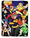 DC Super Hero Girls Plush Throw
