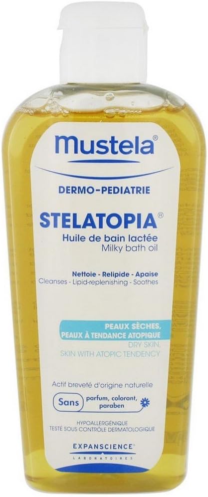 mustela milky bath oil