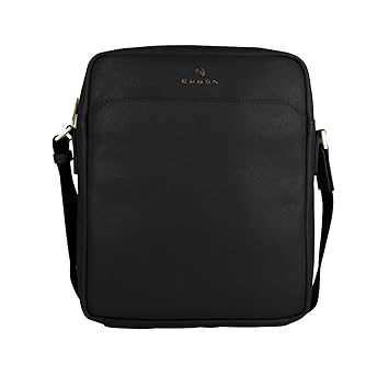 Cross Leather 29 cms Black Messenger Bag (AC791175_1-1)