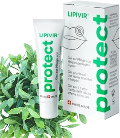 Lipivir PROTECT Cold Sore Prevention Gel with Manuka Oil, Vegan Formula
