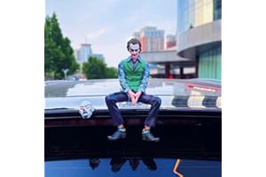 TESTTEE Clown Car Accessories Clown Office Home Ornament, Jokers Desktop Display Figure, Desk Ornament; Innovative Birthday Gift, Private Collection (2 Styles for Indoor Display and Outdoor Display)