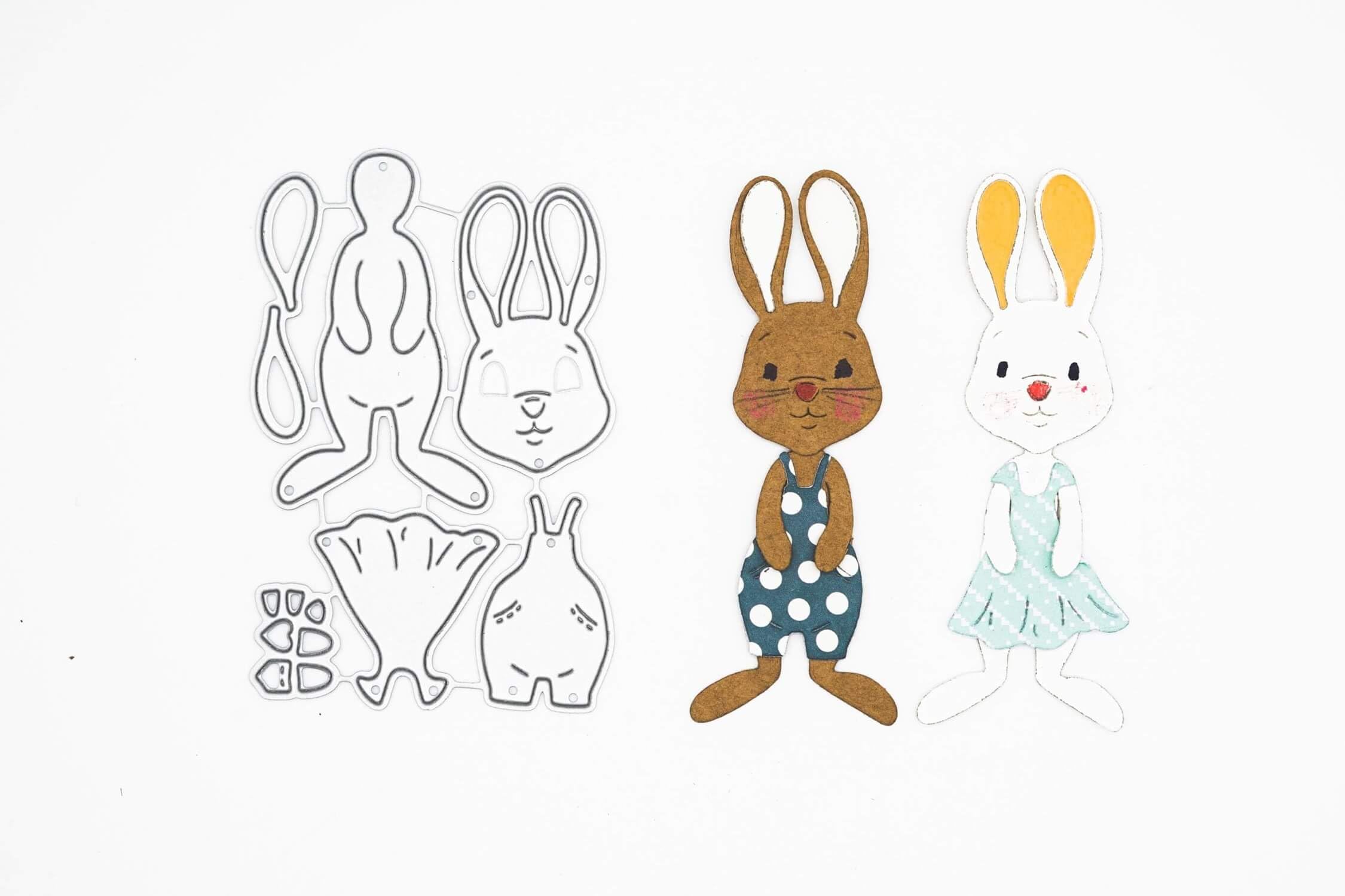 Punch shop punch template: Easter bunny craft set - your creative escape into the realm of fantasy. Take advantage of this irresistible opportunity to design your own Easter decoration.