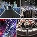 VMANOO Outdoor String Lights 120 LED Battery Operated String Fairy Christmas Lighting Decor Timer for Outdoor Indoor Garden Patio Lawn Holiday Bedroom Wedding Xmas Decorations (White)