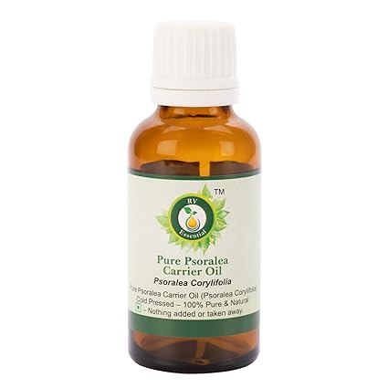 R V Essential Pure Psoralea Carrier Oil 50ml- Psoralea Corylifolia (100% Pure and Natural Cold Pressed)
