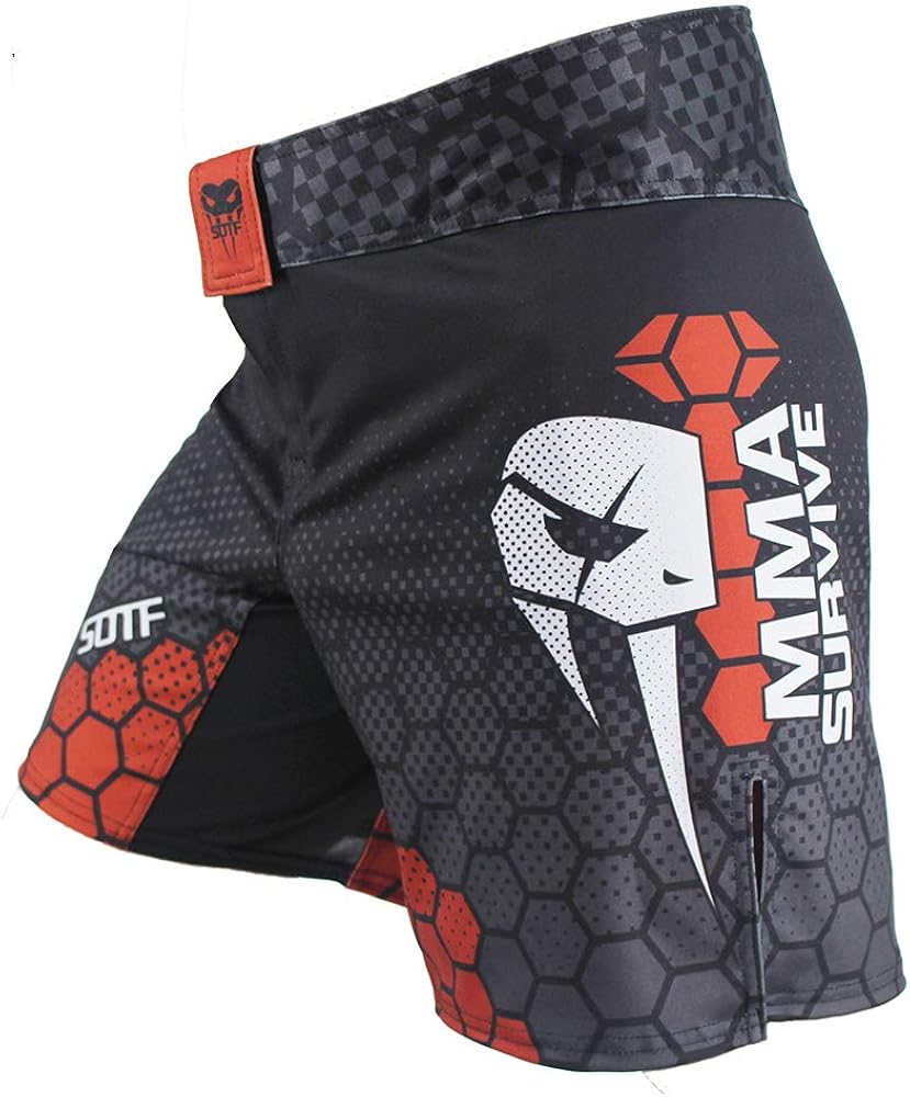 SOTF MMA Boxing Fight Shorts Mens Stretch Sports Training Shorts Shorts