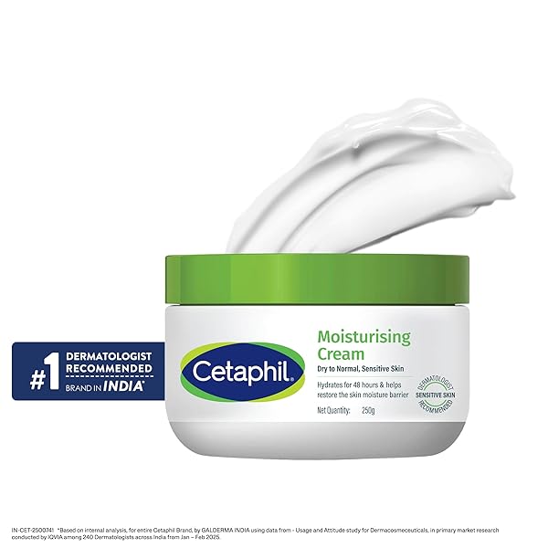 CETAPHIL FACE & BODY MOISTURIZER, HYDRATING MOISTURIZING CREAM FOR DRY TO VERY DRY, SENSITIVE SKIN, NEW 8.8 OZ, FRAGRANCE FREE, NON-COMEDOGENIC, NON-GREASY (PACKAGING MAY VARY)