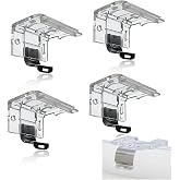 YAFIYGI 4 PCS Replacement Brackets for Cordless Blinds Metal Clip Mounting Bracket 1" (25mm) PVC Honeycomb Pleated Shades Window Shade Holder Hardware Plastic Headrail Easy Installation