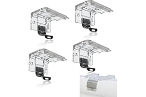 YAFIYGI 4 PCS Replacement Brackets for Cordless Blinds Metal Clip Mounting Bracket 1" (25mm) PVC Honeycomb Pleated Shades Window Shade Holder Hardware Plastic Headrail Easy Installation