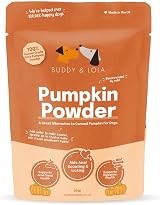 Buddy & Lola 100% Natural Pumpkin Powder for Dogs High Fibre Supplement