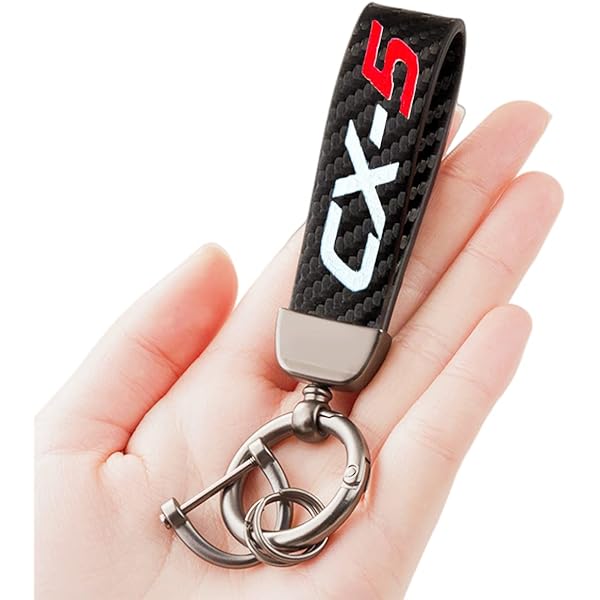 Amazon.com: HUIANTS Carbon Fiber Style Car Keychain CX-5 Emblem