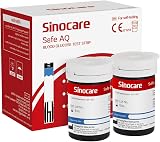 Sinocare Blood Sugar Test Strips 50pcs Safe AQ No Coding (No Lancing)
