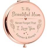 Mom Gifts for Valentines Gifts for Her New Mom Gift for Women Mothers Day Presents Mommy Birthday Stuff from Daughter Son Pregnant Wife Gift from Husband White Elephant Christmas Compact Mirror