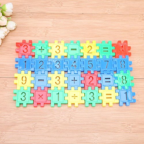 Chinatera Plastic Number Pattern Building Blocks Educational Toy Kids Gift Sets