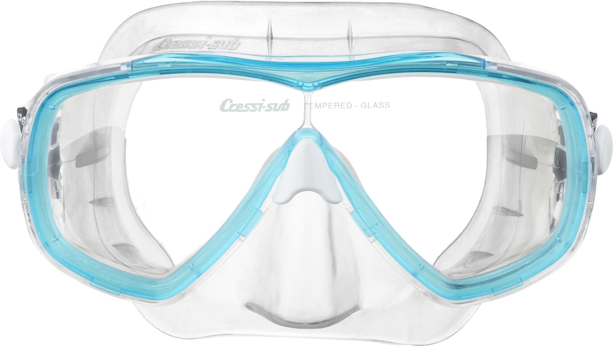 Cressi Estrella - Mask Estrella, Transparent/Aquamarine, One Size, Unisex Adult