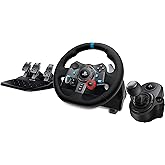 Logitech G29 Driving Force Race Wheel G Driving Force Shifter Bundle for PS3 and PS4 (Renewed)