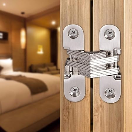 Duokon Cerniera Per Porte 2 Pezzi Cerniere In Rame Da 180 Gradi Per Porta A Scomparsa Nascosta Accessori Per Hardware Per Mobili Per Macchine Da