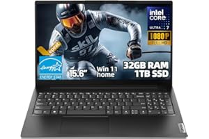 Lenovo V15 Gen 5 Business Laptop, 15.6" FHD, Intel Core 7 240H, 32GB DDR5, 1TB SSD, Dual Video Output HDMI+DP, Numeric Keypad