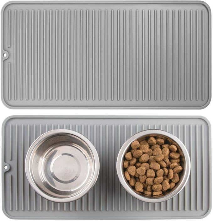 dog bone feeding mat