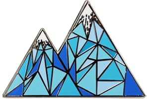 Real Sic Geometric Mountain Enamel Pin - Lapel Pin Series - Unisex Metal Pin for Bags, Shirts and Backpacks
