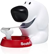 Scotch Dog Tape Dispenser with Scotch Magic Tape White 19 mm Wide