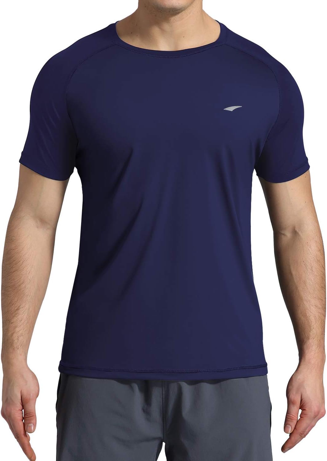 VAYAGER Men's Short Sleeve UPF 50+ Quick Dry Swim Shirt Rashguard Crew Shirt: Sports & Outdoors