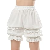 LTAKK Women Bloomers Ruffle Lace Pumpkin Shorts Victorian Steampunk Shorts Pantaloons