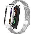 T-BLUER Compatible for Xiaomi Redmi Smart Band Pro Strap,Redmi Smart Band Pro Stainless Steel Metal Replacement Bands Straps Watchband Accessories for Xiaomi Redmi Smart Band Pro Bracelet