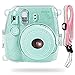 Katia Camera Case Compatible for Fujifilm Instax Mini 11 Instant Film Camera with Rainbow Strap - Shining Transparent