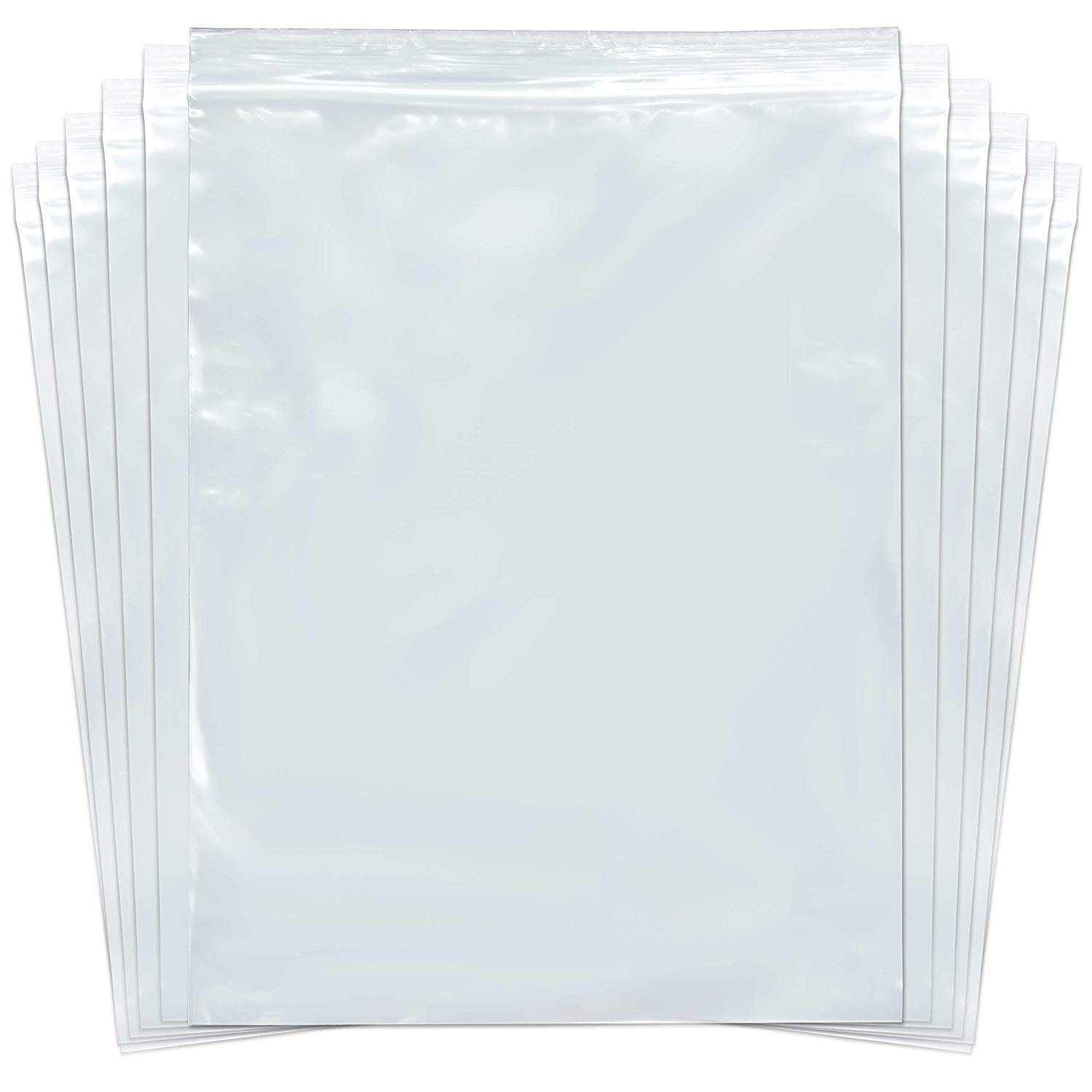 Grip Seal Bags Resealable Clear Plastic Zip Lock Polythene Bag GL9, 5" x 7.5" (125 x 190mm) - 100 Bags
