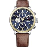Tommy Hilfiger Men's Quartz Stainless Steel and Leather Strap (Model: 1791137)