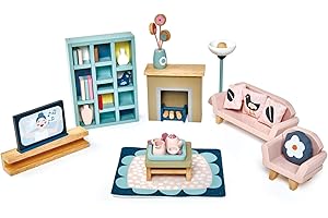 Tender Leaf Toys - Dovetail Dollhouse Accessories - Detailed Wooden Furniture Sets and Room Decor - Encourage Creative and Imaginative Fun Play for Children - Age 3+