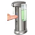 Hanamichi Soap Dispenser, Touchless High Capacity Automatic Soap Dispenser Equipped w/Infrared Motion Sensor Waterproof Base 