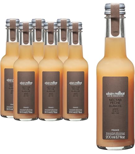 Alain Milliat Orange Juice, 6 8 Fl Oz One 200ml Glass Bottle Grocery Gourmet Food