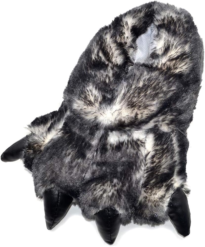 Millffy Funny Slippers Grizzly Bear Stuffed Animal Claw Paw Slippers Toddlers Costume Footwear