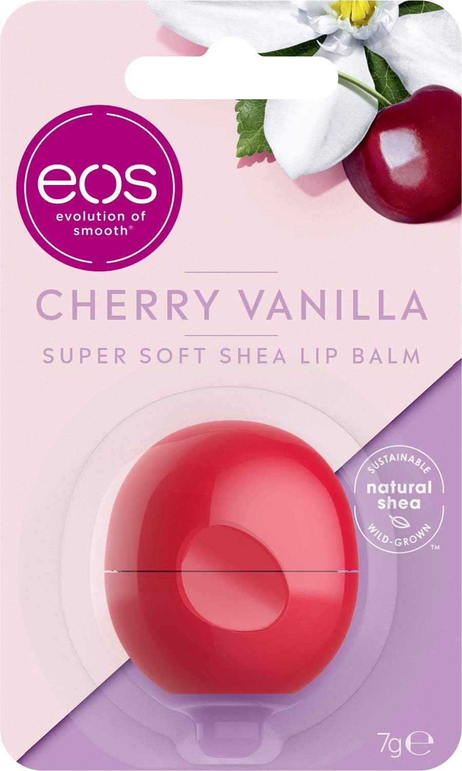 New EOS Smooth Sphere Cherry Vanilla Lip Balm, 7g Amazon.co.uk Beauty