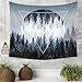 Xinhuaya Sunset Forest Ocean and Mountains Wall Hanging Tapestry with Romantic Pictures Art Nature Home Decorations for Living Room Bedroom Dorm Decor in 51x60 Inches …
