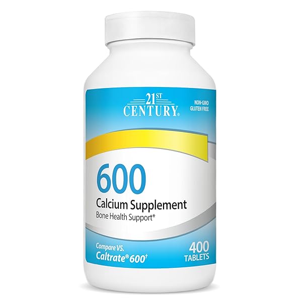 21ST CENTURY CALCIUM SUPPLEMENT, 600 MG, 400 COUNT
