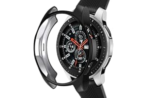 NAHAI TPU Slim Case for Samsung Galaxy Watch 46mm, Shock-Proof and Protective Bumper Shell