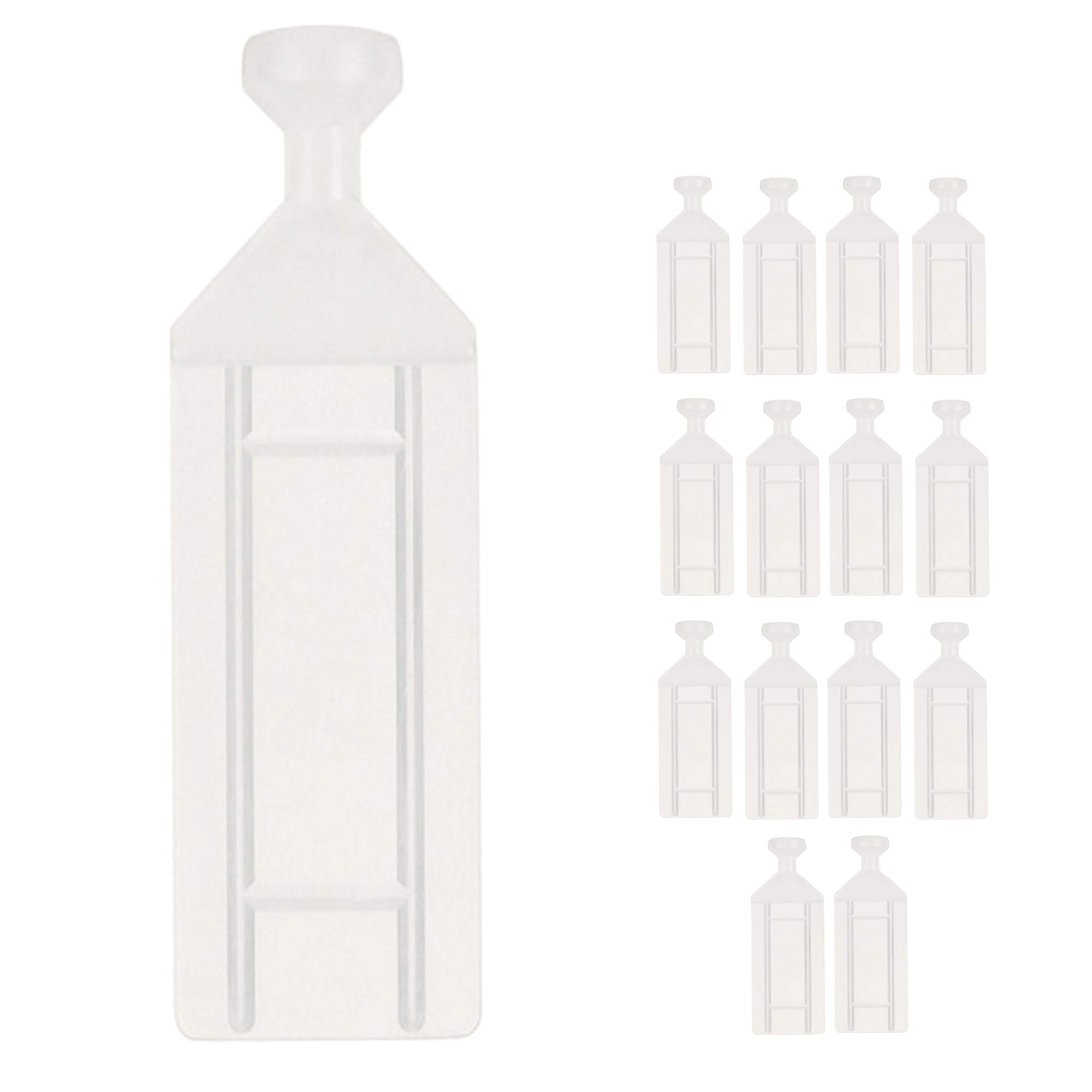 DMSE Wholesale Natural Nylon Sew in Tailslides Tail Slides Curtain Carriers Glides Sliders Slide, Rollers Tracks (14 Pack)