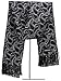 Marino Mens Double Layer Satin Silk Scarf, Extra Soft, and Sleek Fashion Wrap Accessory with Designer Print -Black/White Paisley Design