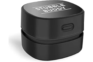 Pete & Pedro The Stubble Buddy - Portable Beard & Facial Hair Cleanup Trimming & Manscaping Handheld Mini Vacuum | Cordless USB Rechargeable Hair Clippings Cleaner | As Seen on Shark Tank